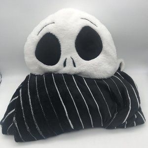 Disney Nightmare Before Christmas Jack Skellington Hooded Wearable Blanket 30x50